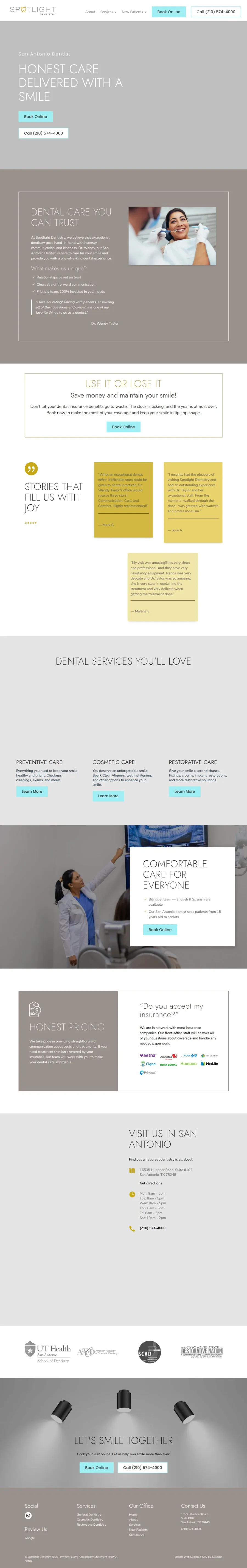Spotlight Dentistry -- original site